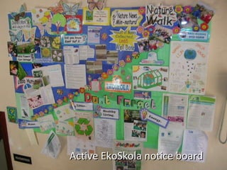 Active EkoSkola notice board 