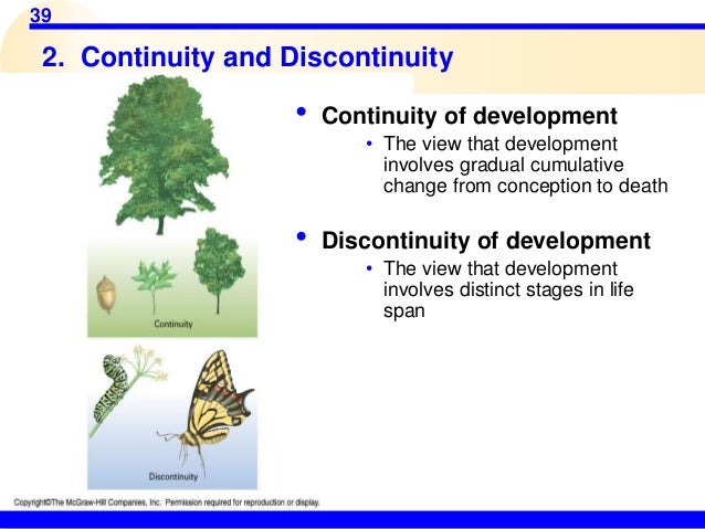 What is continuity versus discontinuity in developmental psychology?