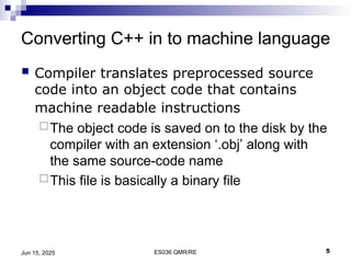 Programming Fundamentals C++ Basics ES 036 | PPT