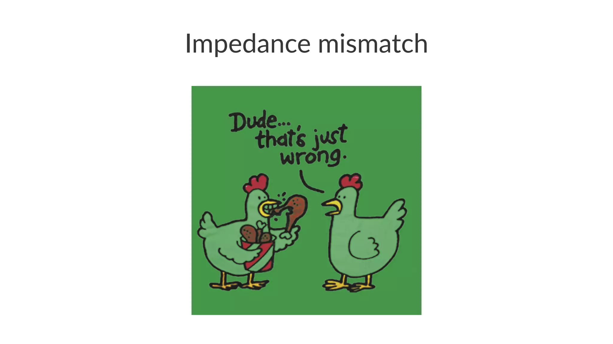 Impedance mismatch
 