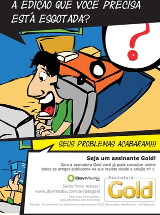 60   Engenharia de Software Magazine - Confiabilidade de Software
 