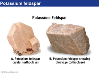 © 2015 Pearson Education Ltd.
Potassium feldspar
 