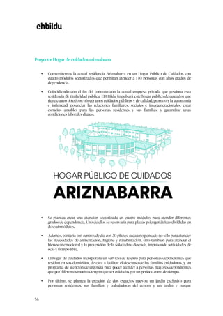 Programa electoral de Bildu para Vitoria 2023