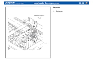 18-320E OT
Motor Eletrônico Cummins ISC
Localização de componentes 19-33
1
FRENTE DO VEÍCULO
Retarder
1	 -	 Retarder
 