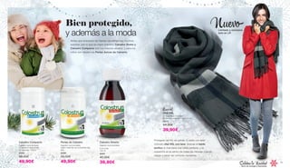 Bild final, Retusche in Arbeit!
Calostro Compacto
Ingestión recomendada:
1 cápsula 2 veces al día
60 cápsulas / 30,9 g
80360
56,50€
49,90€
Bien protegido,
y además a la moda
Antes que empiecen las fiestas navideñas hay muchos
eventos, por lo que es mejor prevenir. Calostro Direto y
Calostro Compacto son tus mejores aliados, y para los
niños son ideales las Perlas dulces de Calostro.
Protégete del frío sin perder tu estilo con este
cómodo chal XXL con lana. Gracias al tejido
acrílico el chal tiene una caída perfecta, y te
convertirá en el centro de todas las miradas cuando
salgas a hacer las compras navideñas.
Nuevo!
Chal XXL
90 % acrílico,10 % lana
En tamaño oversize: 180 x 60 cm
40117
44,90€
39,90€
Limitado y exclusivo
solo en LR
Nuevo
… lleno de energía y bienestar
Celebra la Navidad
Perlas de Calostro
Ingestión recomendada:
Ingerir cada día una cucharada (2g)
60g
80362
56,50€
49,90€
Calostro Directo
Ingestión recomendada:
8 ml al dia.
125 ml
80361
45,90€
39,90€38 39
 
