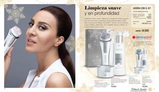 Durante el invierno, el aire caliente de la calefacción tiende a secar la
piel, por lo que esta te agradecerá que le dediques algún cuidado
extra: El sistema de limpieza ZEITGARD 1 te mima con una limpieza
suave y perfecta. Deja la piel con un aspecto más liso y natural. Un
cuidado esencial para tu rostro
Limpieza suave
y en profundidad
KITS DE LIMPIEZA ZEITGARD
Clásico – piel normal	70050
Suave – piel sensible	 70051
ZEITGARD 1 	 229,90 €
1 x Crema o gel de limpieza	 19,90 €
Suma total	 249,80 €
Solo	 199,90 € c/u
AHORRA CON EL KIT
AHORRA 49,90€
*Estudio científico realizado por el prestigioso
Instituto Dermatest®
GmbH. Periodo de
aplicación: 6 semanas (desde finales de enero
hasta principios de marzo del 2015), número de
individuos: 40
M
E SES
a
Dispositivo Suave
Zeitgard 1
• Filamentos suaves creados
con MICROSILVER, para una piel
radiante y libre de impurezas
• Probado por Dermatest*
Crema de limpieza
• Crema suave para la piel sensible
• Textura elaborada especialmente
para el programa de limpieza
125 ml
70001
19,90€
Dispositivo Clásico
Zeitgard 1
• Filamentos
firmes creados con
MICROSILVER, para una
apariencia limpia y suave
• Probado por Dermatest*
Gel de limpieza
• Gel ligeramente
espumoso
• Textura elaborada
especialmente para el
programa de limpieza
125 ml
70000
19,90€
… de una manera natural y bonita
Celebra la Navidad46 47
 