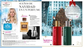 NEWYORK 
23
SUEÑOS DE
NAVIDAD
EN UN PERFUME
	FRAGRÂNCIA 			
	ENCANTADORA
	 DE INVIERNO
	 Bruce Willis Personal Edition
	 Winter Edition
	 La fragancia emana el concepto 		
	 de invierno de Bruce: Una noche
	 cálida y acogedora junto a la 		
	 chimenea con su familia.
	 La 	lavanda, pachulí y madera
	 de cedro describen el ramo de 		
	fragancias.
	ESENCIA CINTILANTE DE
UNA TOP MODEL
	 Karolina by Karolina Kurkova Winter Edition
	 Así como Karolina, la fragancia irradia un aura 	
	 caliente y sensual. Una composición de fragancias 	
	 de notas de naranja amarga, orquídea, sándalo y 	
	gourmand.
		 WE LOVE NEW YORK!
		 Experimenta la Navidad glamurosa en la
ciudad que nunca duerme. Las nuevas fragancias
LR Classics DELUXE NEW YORK nos llevan a
un magnífico viaje de aroma a la "big apple".
Mientras la fragancia femenina huele a bergamota,
flor de naranjo y madera de ámbar, la fragancia
masculina convence con canela, madera de cedro
y tabaco.	
		Set Doble LR Classics DELUXE
		 NEW YORK (Elige tu favorito) 	30292	
		 Suma total	 39,80 €
		 Set SÓLO	 29,90 €
		Karolina by Karolina Kurkova Winter Edition: 30042 | 41,90€ | 50 ml | Eau de Parfum | Con un ligero efecto cintilante en la piel.
	Bruce Willis Personal Edition Winter Edition: 30044 | 41,90€ | 50 ml | Eau de Parfum | Experimenta el invierno personal de Bruce.
	Set Duplo LR Classics DELUXE NEW YORK (Elección libre): 30292 | 32,90 € 29,90 € | 2 x 50 ml |
LR Classics DELUXE NEW YORK for women & LR Classics DELUXE NEW YORK for men.
	LR Classics DELUXE NEW YORK for women: 3295-129 | 19,90€ | 50 ml | Eau de Parfum |
Déjate encantar por el sentimiento de Navidad en Nueva York.
	LR Classics DELUXE NEW YORK for men: 3295-164 | 19,90€ | 50ml | Eau de Parfum | Christmas deluxe - Experimenta el lujoso 		
	 mundo de Navidad de Nueva York.
NUEVO &
LIMITADO
LIMITADO
LIMITADO
FRAGANCIAS
NOBLES
ALL I WANT FOR CHRISTMAS
 