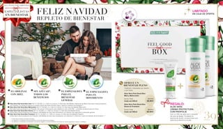 ng
%),
thaan), vitamine C
vulde dop (= 30 ml)
verdunnen).
st bewaren en snel
hreden te worden.
de en
an belang is.
miele millefiori (9 %),
-ascorbico),
po di chiusura pieno
uire con acqua o
gorifero e consumare
ere superata. Gli
uilibrata che è
tadeibambinipiccoli.
l)**
%*)
l)**
%*)
65663
by:
DE WWW.IASC.ORG
90% reines Aloe Vera Blattﬁlet /
90% pure Aloe Vera leaf ﬁllet
9% Honig /
9% Honey
Traditionelle Formel /
Traditional formula
TRADITIONAL HONEY
Behälter 4
Wrap around label
64889_AVHoney_NEM_DE_AT_CH_NL_FR
Basisetikett (142 x 238 mm)
Leporello Basisetiektt (132 x 127 mm)
(3 mm)
Health & Beauty Systems GmbH
59215 Ahlen, Deutschland
www.LRworld.com
Ungeöffnet mindestens haltbar bis Ende: Ongeopend minstens houdbaar tot:
Avant ouverture à consommer jusqu’à fin: Chiuso da consumare preferibilmente
entro la fine di:
Los-Nr.: Lotnr.: Lot n°: Lotto numero:
HergestelltinDeutschland/MadeinGermany/FabriquéenAllemagne/ProdottoinGermania
A � � FlüssigesNahrungsergänzungsmittelmitVitaminEundC
Zutaten:AloeVeraBarbadensisMillerGel(USA/Mexiko,88%),Fruktose,Kollagenhydrolysat,
Orangensaftkonzentrat,Chondroitinsulfat(0,5%),Glucosaminsulfat,Säuerungsmittel
(Citronensäure),Stabilisator(Xanthan),Konservierungsstoff(Kaliumsorbat),natürliches
Orangenaroma,VitaminC(L-Ascorbinsäure),VitaminE(DL-alpha-Tocopherylacetat).
Verzehrempfehlung:DreimaltäglicheinebiszurMarkierungbefüllteSteckkappe(=30ml)
einnehmen,ambestenvordenMahlzeiten(evtl.mitWasseroderFruchtsaftverdünnen).
Hinweis:VorGebrauchschütteln.NachdemÖffnenimKühlschrankaufbewahrenundzügig
verbrauchen.Dieangegebene,empfohlenetäglicheVerzehrmengedarfnichtüberschritten
werden.NahrungsergänzungsmittelsindkeinErsatzfüreineabwechslungsreicheund
ausgewogeneErnährung,diezusammenmiteinergesundenLebensweisevonBedeutungist.
ProduktaußerhalbderReichweitevonKindernaufbewahren.
*VitaminCträgtzueinernormalenKollagenbildungfüreinenormaleKnorpelfunktionbei./
*VitaminCcontributestonormalcollagenformationforthenormalfunctionofcartilage.
**derReferenzmengefürdietäglicheZufuhr
IComplémentalimentaireliquideavecvitamineEetC
Ingrédients:GelAloeVeraBarbadensisMiller(USA/Mexique,88%),fructose,hydrolysatede
collagène,concentrédejusd'orange,sulfatedechondroïtine(0,5%),sulfatede
glucosamine,acidifiant(acidecitrique),stabilisant(gommedexanthane),conservateurs
(sorbatedepotassium),arômenatureld'orange,vitamineC(acideL-ascorbique),vitamineE
(DL-alpha-acétatedetocophéryle).
Indication: Consommer3foisparjour30mldegelàboireAloeVeraFreedom(contenuéquivalentà
3bouchons),depréférenceavantlesrepas.Eventuellementdilueravecdel’eauoudujusdefruits.
Attention:Agiteravantl’emploi.Conserverauréfrigérateuraprèsouvertureetconsommer
rapidement.Ladosequotidiennerecommandéenedoitpasêtredépassée.Lescompléments
alimentairesnesauraientpasremplacerunealimentationvariéeetéquilibréeetunmodede
viesain.Tenirhorsdelaportéedesenfants.
N VloeibaarvoedingssupplementmetvitamineEenC
Ingrediënten:AloeVeraBarbadensisMillerGel(USA/Mexico,88%),fructose,
collageenhydrolysaat,sinaasappelconcentraat,chondroitinsulfaat(0,5%),glucosaminesulfaat,
voedingszuur(citroenzuur),stabilisator(xanthaan),bewaarmiddelen(kaliumsorbaat),natuurlijke
sinaasappelaroma,vitamineC(L-ascorbinezuur),vitamineE(DL-alfa-Tocopherylacetaat).
Gebruiksaanbeveling:3maaldagelijkseentotdemarkeringgevuldedop(=30ml)innemen,
bestvoordemaaltijd(eventueelmetwateroffruitsapverdunnen).
Aanwijzing:Schuddenvoorgebruik.Nahetopenenindekoelkastbewarenensnelnuttigen.
Deaangegevendagelijksehoeveelheiddientnietoverschredenteworden.Voedingssupple-
mentenzijngeenvervangingvooreenafwisselendeengebalanceerdevoeding,diesamenmet
eengezondelevensstijlvanbelangis.Productbuitenhetbereikvankinderenbewaren.
1000 ml
11 Einheiten*** /
11eenheden*** /
11 unités*** /
11porzioni***
M IntegratorealimentareliquidoconvitaminaEeC
Ingredienti:AloeVeraBarbadensisMillerGel(USA/Messico,88%),fruttosio,collagene
idrolizzato,succod’aranciaconcentrato,solfatodicondroitina(0,5%),solfatodiglucosamina,
acidificante(acidocitrico),stabilizzante(xantano),conservante(sorbatodipotassio),aroma
naturaleall‘arancia,vitaminaC(acidoL-ascorbico),vitaminaE(DL-alfa-tocoferilacetato).
Consigliperl'assunzione:Assumerepertrevoltealgiornountappodichiusurapienofino
allatacca(=30ml),preferibilmenteprimadeipasti(sipuòdiluireconacquaosuccodifrutta).
Avvertenze:Agitareprimadell‘uso.Dopol’aperturaconservareinfrigoriferoeconsumare
entroquattrosettimane.Nonsuperareladosegiornalieraconsigliata.Gliintegratorinon
sostituisconoun’alimentazionevariaedequilibratacheèimportanteavereinsiemeaduno
stiledivitasano.Conservareilprodottoalriparodallaportatadeibambinipiccoli.
Importato e distribuito in Italia da:
LR Health & Beauty Systems srlu
Via Pitagora 3
20016 Pero (MI), Italia
Vitamin E (α-TE)
Vitamin C
8,0 mg (67 %**)
50 mg (63 %**)
7,2 mg (60 %**)
45 mg (56 %**)
Nährstoffe pro 100 ml pro90ml(=3x30ml)***
*LavitamineCcontribueàlaformationnormaledecollagènepourassurerla
fonctionnormaledescartilages.
** du montant de référence pour l’apport journalier
Vitamine E (α-TE)
Vitamine C
8,0 mg (67 %**)
50 mg (63 %**)
7,2 mg (60 %**)
45 mg (56 %**)
Nutriments par 100 ml par90ml(=3x30ml)***
*VitamineCdraagtbijtoteennormalecollageenproductievooreennormale
gewrichtsfunctie.
**Percentagevandeaanbevolendagelijksehoeveelheid
Vitamine E (α-TE)
Vitamine C
8,0 mg (67 %**)
50 mg (63 %**)
7,2 mg (60 %**)
45 mg (56 %**)
Voedingsstoffen per 100 ml per90ml(=3x30ml)***
*LavitaminaCcontribuisceadunanormaleformazionedelcollageneperuna
funzionenormaledellecartilagini.
**dosegiornalieradiriferimento
Vitamina E (α-TE)
Vitamina C
8,0 mg (67 %**)
50 mg (63 %**)
7,2 mg (60 %**)
45 mg (56 %**)
Elementi nutritivi per 100 ml per90ml(=3x30ml)***
65661
This product is certified by:
WWW.SGS-QUALITAETSSIEGEL.DE WWW.IASC.ORG
Vertrieb in der Schweiz durch:
LR Health & Beauty Systems AG
Turmstrasse 30
6312 Steinhausen, Schweiz
ACTIVE FREEDOM
88% reines Aloe Vera Blattﬁlet /
88% pure Aloe Vera leaf ﬁllet
Unterstützung für Gelenke* /
Support for joints*
bel
y_NEM_DE_AT_CH_NL_FR
42 x 238 mm)
etiektt (132 x 127 mm)
:
eauty Systems GmbH
n, Deutschland
ld.com
s haltbar bis Ende: Ongeopend minstens houdbaar tot:
ommer jusqu’à fin:
d/MadeinGermany/FabriquéenAllemagne
rungsergänzungsmittelmitVitaminC,Pfirsichgeschmack,mit
eZuckerzusatz*
adensisMillerGel(USA/Mexiko,98%),Süßungsmittel(Natriumcyclamat,
ccharin),Inulin,Stabilisator(Xanthan),Säuerungsmittel(Citronensäure),
re),Aroma,Konservierungsstoff(Kaliumsorbat).
reimaltäglicheinebiszurMarkierungbefüllteSteckkappe
mbestenvordenMahlzeiten(evtl.mitWasseroderFruchtsaftverdünnen).
schütteln.NachdemÖffnenimKühlschrankaufbewahrenundzügig
bene,empfohlenetäglicheVerzehrmengedarfnichtüberschrittenwerden.
telsindkeinErsatzfüreineabwechslungsreicheundausgewogeneErnährung,
gesundenLebensweisevonBedeutungist.
eichweitevonkleinenKindernaufbewahren.
ml
ten*** / 11 eenheden*** / 11 unités***
* Enthält von Natur aus Zucker.
** der Referenzmenge für die tägliche Zufuhr
entaireliquideavecvitamineC,àl’arômedepêcheetavec
creajouté*
eraBarbadensisMiller(USA/Mexique,98%),édulcorants(cyclamatede
accharinesodique),inuline,stabilisant(gommedexanthane),acidifiant(acide
deL-ascorbique),arôme,conservateur(sorbatedepotassium).
er3foisparjour30mldegelàboireAloeVeraPêche(contenuéquivalentà3
avantlesrepas.Eventuellementdilueravecdel’eauoudujusdefruits.
’emploi.Conserverauréfrigérateuraprèsouvertureetconsommerrapidement.
mmandéenedoitpasêtredépassée.Lescomplémentsalimentairesne
unealimentationvariéeetéquilibréeetunmodedeviesain.
esenfants.
ssupplementmetvitamineC,perziksmaak,metzoetmiddel-zonder
BarabadensisMillerGel(USA/Mexico,98%),zoetmiddel(natriumcyclamaat,
ccharine),inuline,stabilisator(xanthaan),zuurmiddel(citroenzuur),vitamineC
bewaarmiddel(kaliumsorbaat).
3maaldagelijkseentotdemarkeringgevuldedop(=30ml)innemen,best
elmetwateroffruitsapverdunnen).
oorgebruik.Nahetopenenindekoelkastbewarenensnelnuttigen.De
eveelheiddientnietoverschredenteworden.Voedingssupplementenzijngeen
selendeengebalanceerdevoeding,diesamenmeteengezondelevensstijlvan
hetbereikvankinderenbewaren.
Nährwerte pro 100 ml pro90ml(=3x30ml)***
Brennwert
Fett
- davon gesättigte Fettsäuren
Kohlenhydrate
- davon Zucker
Eiweiß
Salz
Vitamin C
15 kJ / 4 kcal
< 0,5 g
< 0,1 g
0,7 g
< 0,5 g
< 0,5 g
0,02 g
89 mg (111 %**)
14 kJ / 4 kcal
< 0,5 g
< 0,1 g
0,6 g
< 0,5 g
< 0,5 g
0,02 g
80 mg (100 %**)
* Bevat van nature suiker, met zoetstoffen.
** Percentage van de aanbevolen dagelijkse hoeveelheid
Voedingswaarden per 100 ml per90ml(=3x30ml)***
Energie
Vet
- daarvan verzadigde vetzuren
Koolhydraten
- daarvan suiker
Eiwit
Zout
Vitamine C
15 kJ / 4 kcal
< 0,5 g
< 0,1 g
0,7 g
< 0,5 g
< 0,5 g
0,02 g
89 mg (111 %**)
14 kJ / 4 kcal
< 0,5 g
< 0,1 g
0,6 g
< 0,5 g
< 0,5 g
0,02 g
80 mg (100 %**)
* Contient des sucres naturellement présents, avec édulcorants.
** du montant de référence pour l’apport journalier
Valeurs nutritionnelles par 100 ml par90ml(=3x30ml)***
Calories
Glucides
- dont sucres
Hydrates de carbon
- présence de sucre
Protéines
Sel
Vitamine C
15 kJ / 4 kcal
< 0,5 g
< 0,1 g
0,7 g
< 0,5 g
< 0,5 g
0,02 g
89 mg (111 %**)
14 kJ / 4 kcal
< 0,5 g
< 0,1 g
0,6 g
< 0,5 g
< 0,5 g
0,02 g
80 mg (100 %**)
65665
This product is certified by:
98% reines Aloe Vera Blattﬁlet /
98% pure Aloe Vera leaf ﬁllet
Ohne Zuckerzusatz* /
No added sugar*
PEACH FLAVOUR
Behälter 4
Wrap around label
Basisetikett (142 x 238 mm)
Leporello Basisetiektt (132 x 127 mm)
(3 mm)
Los-Nr.: Lotnr.: Lot n°: Lotto numero:
Health & Beauty Systems GmbH
59215 Ahlen, Deutschland
www.LRworld.com
Ungeöffnet mindestens haltbar bis Ende: Ongeopend minstens houdbaar tot:
Avant ouverture à consommer jusqu’à fin: Chiuso da consumare preferibilmente entro
la fine di:
HergestelltinDeutschland/MadeinGermany/FabriquéenAllemagne/
ProdottoinGermania
1000 ml
11 Einheiten* / 11 eenheden* /
11 unités* / 11 porzioni*
Indication:Consommer3foisparjourle
contenude3bouchons(~30ml),de
préférenceavantlesrepas.
Eventuellementdilueravecdel'eauoudu
jusdefruits.Agitezavantemploi.
Attention:Ilnefautpasconsommer
plusquelaquantitéquotidienne
recommandée.Lescompléments
alimentairesnesauraientremplacerune
alimentationvariéeetéquilibrée,facteur
importantaumêmetitrequ'unmodede
viesain.Conservezleproduithorsde
portéedesenfantsenbasâge.Conserver
auréfrigérateuraprèsouvertureet
consommerrapidement.
Consigliperl'assunzione:
Assumerepertrevoltealgiornoun
tappodichiusurapienofinoalla
tacca(=30ml),preferibilmente
primadeipasti(sipuòdiluirecon
acquaosuccodifrutta).
Avvertenze:Agitareprima
dell'uso.Dopol'aperturaconservare
infrigoriferoeconsumareentro
quattrosettimane.Ladose
giornalieraconsigliatanondeve
esseresuperata.Gliintegratori
alimentarinonsostituiscono
un'alimentazionesanaed
equilibratacheèimportante
assiemeadunostiledivitasano.
Tenerelontanodallaportatadei
bambinipiccoli.
A � LebensmittelzubereitungausAloeVeraGel,HonigundBrennnessel-Extrakt
Zutaten: Aloe Vera Barbadensis Miller Gel (USA/Mexiko, 90 %), Blütenhonig (7 %),
Brennnessel-Extrakt (2 %), Säuerungsmittel (Citronensäure), Stabilisator (Xanthan),
Antioxidationsmittel (L-Ascorbinsäure), Konservierungsstoff (Kaliumsorbat).
Verzehrempfehlung: Dreimal
täglich eine bis zur Markierung
befüllte Steckkappe (= 30 ml)
einnehmen, am besten vor den
Mahlzeiten (evtl. mit Wasser oder
Fruchtsaft verdünnen).
Hinweis: Nach dem Öffnen im
Kühlschrank aufbewahren und zügig
verbrauchen.
N BereidinguitAloëVeraGel,honingenbrandnetelextract
Ingrediënten:AloëVeraBarbadensisMillerGel(USA/Mexico,90%),bloesemhoning(7%),
Brandnetelextract(2%),verzuringmiddel(Citroenzuren),Stabilisator(Xanthine),
Antioxidatiemiddel(L-Ascorbinezuur),conserveringsmiddel(kaliumsorbaat).
Gebruiksaanbeveling:Per dag
3 x een tot de markering gevulde dop
(= 30 ml) nuttigen, best voor de
maaltijd (eventueel met water of
fruitsap verdunnen).
Aanwijzing:Na het openen in de
koelkast bewaren en zo snel mogelijk
gebruiken.
I Complémentalimentaireàl‘AloeVera,aumieletauxextraitsd‘orties
Ingrédients:GelAloeVeraBarbadensisMiller(enprovenancedeUSA/Méxique,90%),miel
(7%),extraitsd’orties(2%),acidifiant(acidecitrique),stabilisateur(xanthane),anti-oxydant
(acideascorbique),conservateur(sorbatedepotassium).
M PreparazionealimentareabasediAloeVeragel,mieleedestrattod'ortica
Ingredienti:AloeVeraBarbadensisMillerGel(USA/Messico,90%),mielemillefiori(7%),
estrattod‘ortica(2%),acidificante(acidocitrico),stabilizzante(xantano),antiossidante(acido
L-ascorbico),conservante(sorbatodipotassio).
Nährwerte pro 100 ml
pro90ml
(=3x30ml)*
Brennwert
Fett
-davongesättigte
Fettsäuren
Kohlenhydrate
-davonZucker
Eiweiß
Salz
108kJ/25kcal
<0,5g
<0,1g
6,0 g
5,2 g
<0,5g
0,01g
97kJ/23kcal
<0,5g
<0,1g
5,4 g
4,7 g
<0,5g
<0,01g
Voedingswaarden per 100 ml
per90ml
(=3x30ml)*
Energie
Vet
-waarvanverzadigde
vetzuren
Koolhydraten
- waarvan suiker
Proteïnen
Zout
108kJ/25kcal
<0,5g
<0,1g
6,0 g
5,2 g
<0,5g
0,01g
97kJ/23kcal
<0,5g
<0,1g
5,4 g
4,7 g
<0,5g
<0,01g
Valorinutrizionali in 100 ml
in90ml
(=3x30ml)*
Valore energetico
Grassi
- di cui acidi
grassi
Carboidrati
- di cui zuccheri
Proteine
Sale
108 kJ / 25 kcal
<0,5g
<0,1g
6,0 g
5,2 g
<0,5g
0,01g
97kJ/23kcal
<0,5g
<0,1g
5,4 g
4,7 g
<0,5g
<0,01g
Valeurs
nutritionnelles par 100 ml
par90ml
(=3x30ml)*
Valeurcalorique
Lipides
-dontacidesgras
saturés
Glucides
- dont sucre
Protéines
Sel
108kJ/25kcal
<0,5g
<0,1g
6,0 g
5,2 g
<0,5g
0,01g
97kJ/23kcal
<0,5g
<0,1g
5,4 g
4,7 g
<0,5g
<0,01g
ImportatoedistribuitoinItaliada:
LRHealth&BeautySystemssrlu
ViaPitagora3
20016Pero(MI),Italia
65668
This product is certified by:
WWW.SGS-QUALITAETSSIEGEL.DE WWW.IASC.ORG
90% reines Aloe Vera Blattﬁlet /
90% pure Aloe Vera leaf ﬁllet
Mit Brennesselextrakt /
With nettle extract
INTENSE SIVERA
+
39
		Aloe Vera Feel Good Box miel: 80710 | 56,90€ | 2 x 1000 ml | Incluye: 2 x Aloe Vera Gel Bebible Tradicional de Miel & Aloe Vera Crema protectora
	 con Própolis | La receta se basa en la receta original del Padre Romano Zago y apoya tu sistema inmunológico**.
		Aloe Vera Feel Good Box Melocotón: 80712 | 56,90€ | 2 x 1000 ml | Incluye: 2 x Aloe Vera Gel Bebible Melocotón
Aloe Vera Crema protectora 	con Própolis | Sin azúcar* (Información para diabéticos: sólo 0,054 BE) – y también excelente para los niños.
	Aloe Vera Feel Good Box Sivera: 80713 | 63,90€ | 2 x 1000 ml | Incluye: 2 x Aloe Vera Gel Bebible Sivera
& Aloe Vera Crema protectora 	con Própolis | Gel Bebible de Aloe Vera enriquecido con extracto de ortiga para tu bienestar general.
	Aloe Vera Feel Good Box Freedom: 80714 | 63,90€ | 2 x 1000 ml | Incluye: 2 x Aloe Vera Gel Bebible Freedom
& Aloe Vera Crema protectora 	con Própolis | Gel Bebible de Aloe Vera enriquecido con Vitamina E y Vitamina C para una libertad de movimiento ***.
	
	 * 	 El Aloe Vera contiene azúcares naturales.
	 ** La vitamina C contribuye al funcionamiento normal del sistema inmunológico
		*** La vitamina C contribuye a la formación normal de colágeno y al funcionamiento normal de los vasos sanguíneos, huesos y cartílagos.
FELIZ NAVIDAD
REPLETO DE BIENESTAR
	EL ESPECIALISTA
PARA EL
MOVIMIENTO
	EL ORIGINAL 	
	 CON MIEL
	SIN AZÚCAR*,
TODOS LOS
BENEFICIOS
	EL ESPECIALISTA
PARA EL
	BIENESTAR
GENERAL
LIMITADO
EN CAJA DE OFERTA
ESPECIALISTAS
EN BIENESTAR
D
O
NATIVO 1 EU
R
O
		 OFRECE UN
BIENESTAR PLENO
		 Tradición y bienestar por dentro 	
		 y por fuera.	
		 Aloe Vera Feel Good Box
	 Miel y Melocotón	
		 Suma Total 	 84,70 €
		 Cada set SÓLO	 56,90 €
		 Aloe Vera Feel Good Box
	 Sivera & Freedom	
		 Suma Total 	 90,70 €
		 Cada set SÓLO	 63,90 €
REGALO:
ALOE VERA
CREMA PROTECTORA
CON PRÓPOLIS
Con un 79% de aloe vera y extracto
de cera de abeja. Fortalece la
barrera de la piel y proporciona una
película protectora a la piel.
ALL I WANT FOR CHRISTMAS
 