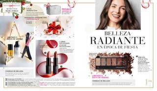 


17
	 LÁBIOS
APETITOSOS
	 LR COLOURS
Barra de labios Matte
	 Fuego absoluto:
	 Labios finos y elegantes en los 	
	 colores "Dramatic Red Matte" 	
	 y "Fundamental Nude Matte".
	MIRADA
ATRACTIVA
	 LR COLOURS
	 Paleta de Sombras
	 Statement Look	
	 ¡Quédate al máximo en
todas las fiestas de
Navidad, ya sea entre
amigos, en la oficina o en
la fiesta en familia!
BELLEZA
RADIANTEEN ÉPOCA DE FIESTA
CONSEJO DE BELLEZA:
¡Un pincel humedecido permite que los colores sean aún más intensos! Por otro
lado, los tonos luminosos crean un encanto increíble alrededor de los labios!
LIMITADO &
ÊXITO DE VENDAS
¡FINALMENTE
DE VUELTA!
		 UÑAS
PERFECTAS
		 ¡Primero cuida y después pinta!
¡Para unas uñas lindas y brillantes
en esta época festiva!
	 	Set Hand Care LR COLOURS 	10415
+ GRÁTIS Neceser LR 	
		 Suma total 	 28,30 €
		 Set SÓLO	 24,90€
¡FINALMENTE
DE VUELTA!
CONSEJO DE BELLEZA:
Para uñas frágiles, aplique el aceite de cutículas LR
COLOURS una vez al dia. Para uñas normales 1-2
veces por semana
	Set Hand Care LR COLOURS: 10415 | 24,90 € | Incluye: Pulidor de uñas 4 lados, Serum para las manos y las uñas, Aceite de Cutículas & Nécessaire LR.
	LR COLOURS Aceite de Cutículas: 10418 | 8,50 € | 5,5ml | Cuidado intensivo y rico para las uñas y las cutículas | Promueve elasticidad y suavidad |
	 Para todos los tipos de uñas | Fortalece e hidrata | Con aceites naturales.
	LR COLOURS Barra de labios Fundamental Nude Matte: 10435-2 | 12,50 € 9,90€ | Color y brillo que encantan | Labios bien cuidados gracias a la vitamina E.
	LR COLOURS Barra de labios Dramatic Red Matte: 10435-1 | 12,50 € 9,90€ | Color y brillo que encantan | Labios bien cuidados gracias a la vitamina E.
	LR COLOURS Paleta de sombras de ojos Statement Look: 10439 | 24,90 € 19,90€ | 6 x 1,5g | Tu look, tus reglas: 6 colores metálicos brillantes, 	
	 para cada uno de los visuales | Incluye aplicador | Práctico de transportar.
LIMITADO Y
ÉXITO DE VENTAS
MOMENTOS
SEDUCTORES
ALL I WANT FOR CHRISTMAS
REGALO:
NECESER LR
(EN LA COMPRA DEL
SET HAND CARE)
 