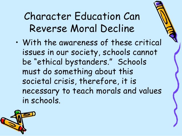 Essay on should moral values be taught in school