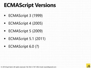 © 2014 Eyal Vardi. All rights reserved. Tel: 054-5-767-300, Email: evardi@gmail.com 
 