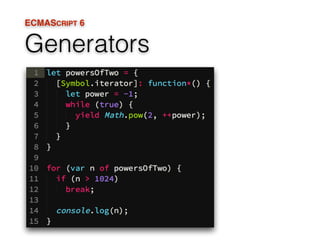 The New JavaScript: ES6 | PPT