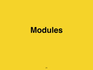 Modules
24