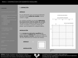 6. tema. contruccion con elementos modulares | PDF