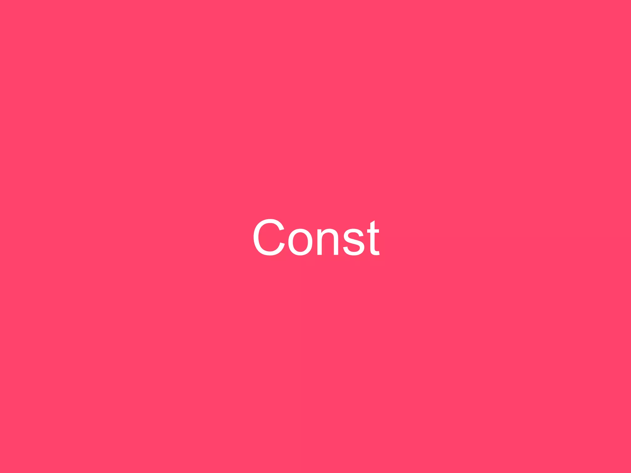 Const
 