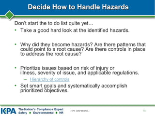 Seven Parts of an Effective Injury and Illness Prevention Plan | PPTX
