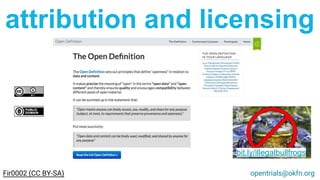 opentrials@okfn.org
attribution and licensing
bit.ly/illegalbullfrogs
Fir0002 (CC BY-SA)
 