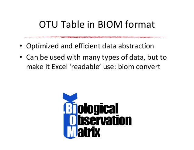 esa 2014 qiime biom format