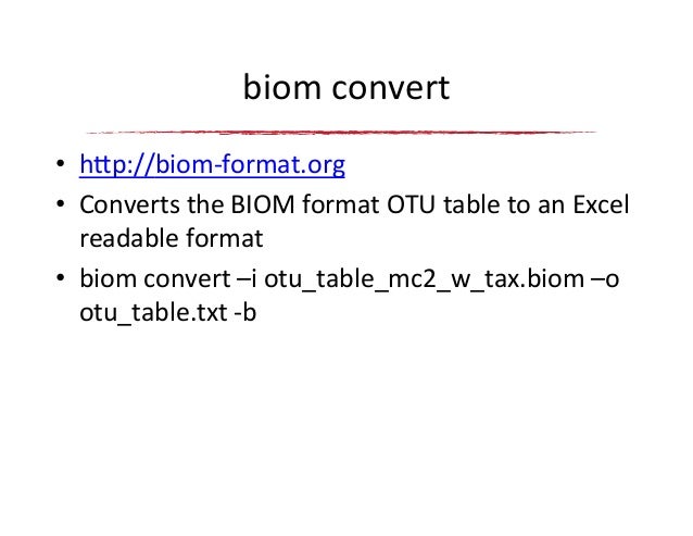 esa 2014 qiime biom format