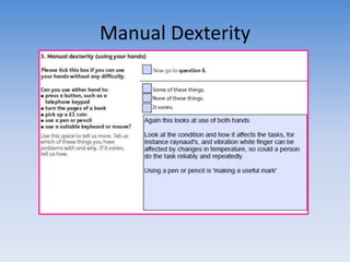 Manual Dexterity 
 