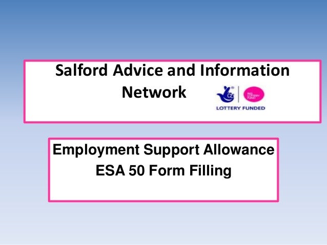 esa 50 form filling esa form