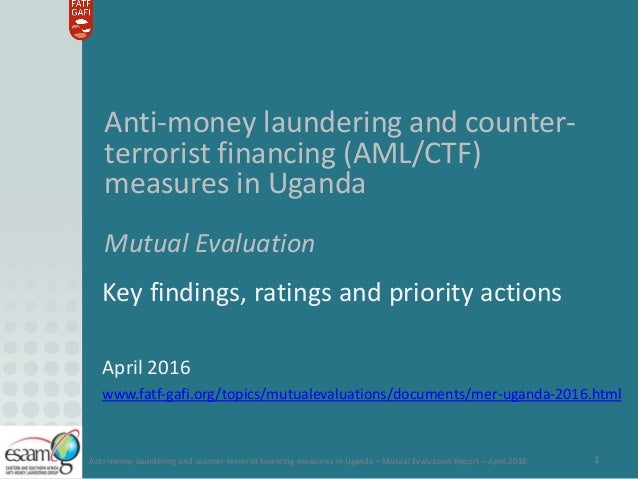 Esaamlg Uganda Mutual Evaluation Report Ratings Findings