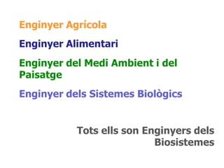 ESAB UPC Enginyeria de biosistemes curs 2012-13