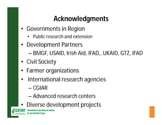 ESA crop improvement :  legumes