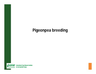 ESA crop improvement :  legumes