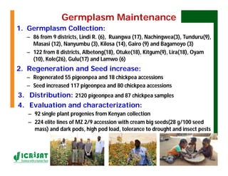 ESA crop improvement :  legumes
