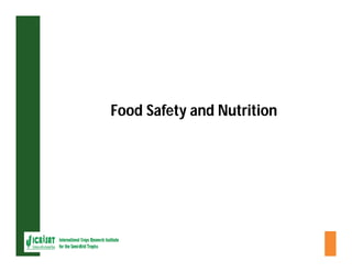 ESA crop improvement :  legumes