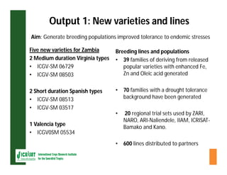 ESA crop improvement :  legumes