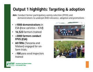 ESA crop improvement :  legumes