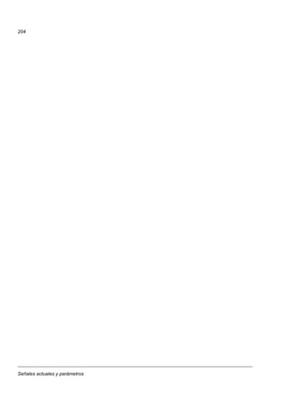 Señales actuales y parámetros
204
 