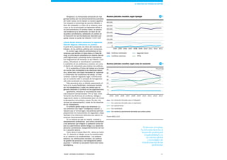 47Esade Informe económico y financiero
Respecto a la mencionada sensación de inse-
guridad jurídica por los pronunciamientos judiciales
del orden social, no ha habido un cambio significa-
tivo respecto al porcentaje de asuntos fallados a
favor del trabajador y a favor de la empresa, pese
a que se ha incrementado la litigiosidad debido a
la crisis económica. En ambos casos, se aprecia
una tendencia a la disminución, en favor de los
acuerdos conciliatorios, señalando un cambio en
la resolución de las discrepancias laborales que
puede marcar un punto de inflexión.22a22b
¿Hacia dónde debería orientarse la regulación
laboral? Algunas reflexiones en positivo
A partir de lo expuesto, los retos del mercado de
trabajo y de las políticas públicas son numerosos.
En primer lugar, debería profundizarse en los
sistemas que faciliten el Open Data y el Data Mi-
ning. La información estadística en materia laboral
está fragmentada y presenta vacíos importantes.
Los diagnósticos de situación no son fiables y com-
pletos, dificultando la identificación cuantitativa
y cualitativa de los problemas a resolver, así como
el diseño de indicadores para evaluar las políticas.
En lo sustantivo, el futuro del trabajo va a incorpo-
rar mucha más complejidad a las relaciones labora-
les y, sobre todo, una mayor necesidad de «taylorizar»
o «customizar» las condiciones de trabajo. En este
contexto, cualquier regulación legal o convencional
que se sustente sobre el principio de homogeneiza-
ción está condenado a la obsolescencia.
Este panorama abre un debate apasionante en
torno a la «nueva flexibilidad» (reclamada también
por los trabajadores) y sobre los valores que no
generen desorden ni conflicto en las organizaciones.
Igualmente, introduce la necesidad de crear
más espacios transaccionales. Por un lado, trans-
formando las dinámicas de confianza, diálogo y
negociación desde la individualidad, pero sin olvidar
la perspectiva comunitaria y social. De otro, las
normas de representación y tutela de los derechos
de los trabajadores.
El contexto global exige a las empresas y a
sus directivos una mayor «inteligencia cultural», y
requiere que la norma legal y las políticas públicas
proporcionen los instrumentos de seguridad y adap-
tabilidad a las relaciones laborales que operan en
entornos transnacionales.
En un entorno en que se crearán, mutarán y
desaparecerán profesiones, será crítico sensibilizar
a las personas que integran la población activa de
que su supervivencia laboral obliga a su desarrollo
personal y profesional, independientemente del sec-
tor o posición laboral.
Como decía el poeta Martí Pol, «ahora es maña-
na». El «derecho al trabajo» ya se ha transformado
en el «derecho a la empleabilidad». Los poderes
públicos, los interlocutores sociales, las políticas
de gestión de personas y los trabajadores deben
asumirlo. Y orientar su actuación hacia este nuevo
paradigma.
Asuntos judiciales resueltos según tipología
Asuntos judiciales resueltos según clase de resolución
Fuente: MESS, 2014
0
50.000
100.000
150.000
200.000
250.000
300.000
350.000
Conflictos colectivos
Conflictos individuales Seguridad Social
TOTAL
2004 2005 2006 2007 2008 2009 2010 2011 2012 2013
Con sentencia parcialmente favorable para ambas partes
Con desistimiento
0
5
10
15
20
25
30
35
Con sentencia favorable para el trabajador
Con sentencia favorable para el empresario
Con conciliación
2004 2005 2006 2007 2008 2009 2010 2011 2012 2013
22 A
22 B
El derecho al trabajo
ha devenido derecho al
desarrollo profesional
(empleabilidad), en
un entorno global
y tecnológico de
transformación de las
profesiones
EL MERCADO DE TRABAJO EN ESPAÑA
Porcentaje
 