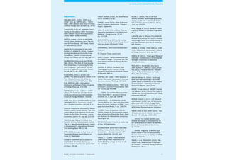 71
BIBLIOGRAFÍA
ADELMAN, M. A. (1982), “OPEC as a
Cartel”, en J. M. GRIFFIN & D. J. TEECE
(eds.), OPEC Behavior and World Oil Prices,
Londres: George Allen & Unwin, pp. 37-63.
ALMOGUERA, P. & A. M. HERRERA (2007),
Testing for the cartel in OPEC: Noncoope-
rative Collusion or Just Noncooperative?,
mimeo, Wayne State University.
AREZQUI, Rabah & Olivier BLANCHARD
(2014) “Seven Questions About The Re-
cent Oil Price Slump”. IMF Direct, Posted
on December 22, 2014.
AREZKI, R., P. LOUNGANI, R. VAN DER
PLOEG & T. VENABLES (2014), “Unders-
tanding International Commodity Price
Fluctuations”, Journal of International
Money and Finance, vol. 42, April, pp. 1-8.
BAUMEISTER Christiane & Gert PEERS-
MAN (2013), “The Role Of Time‐Varying
Price Elasticities In Accounting For Vola-
tility Changes In The Crude Oil Market”,
Journal of Applied Econometrics, Novem-
ber, vol. 28 (7), pp. 1087-1109.
BLANCHARD, Olivier J. & Jordi GALI
(2009), “The Macroeconomic Effects of Oil
Price Shocks: Why are the 2000s so
different from the 1970s?”, en J. GALI
& M. GERTLER (eds.), International
Dimensions of Monetary Policy, University
of Chicago Press, pp. 373-428.
BROWN, Stephen P. A. & Mine K. YÜCEL
(2013), The Shale Gas and Tight Boom:
U.S. Economic Gains and Vulnerabilities,
Council of Foreign Relations. October.
CARR, Rick, Chuck CHAKRAVARTHY & Jarel
LARRABEE (2011), Revolution or Evolu-
tion?, Deloitte Consulting LLP, USA. 6 pp.
CASHIN, Paul, Kamiar MOHADDES, Maziar
RAISSI & Mehdi RAISSI (2014), “The Diffe-
rential Effects of Oil Demand and Supply
Shocks on the Global Economy”, Energy
Economics, volume 44, July, pp. 113-134.
CELASUN, Oya, Gabriel DI BELLA, Tim
MAHEDY & Chris PAPAGEORGIOU (2014),
“The U.S. Manufacturing Recovery: Uptick
or Renaissance?”, International Monetary
Fund Working Paper WP/14/28.
CFTC (2008), Interagency Task Force on
Commodity Markets Interim Report on
Crude Oil, Washington.
CONSEJO SUPERIOR DE COLEGIOS DE
INGENIEROS DE MINAS (2013), Gas no
convencional en España. Una oportunidad
de futuro. 149 pp.
CREDIT SUISSE (2013), The Shale Revolu-
tion II, October. 176 pp.
CHANEL, Jason (2012), Shale & Renewa-
bles: A Symbiotic Relationship, Citigroup
Report, September.
DAHL, C., & M. YUCEL (1991), “Testing
Alternative Hypotheses of Oil Production
Behavior”, Energy Journal, 12 (4),
pp. 117-138.
ERISMANN, Fabian (2011), “Shale Gas.
The Unconventional Truth?”, Energy Econo-
mics and Policy, ETH Zurich. 14 pp.
EXXONMOBIL, www.exxonmobileperspec-
tives.com
FT, Financial Times, www.ft.com
GENY, F. (2010), Can Unconventional Gas
be a Game Changer in European Gas Mar-
kets? Oxford Institute for Energy Studies,
December.
GOLDEN, R. (2014), The Boom. How
Fracking Ignited the American Energy
Revolution and Changed the World. Simon
& Schuster. 366 pp.
GRIFFIN, J. M. (1985), “OPEC Behavior: A
Test of Alternative Hypotheses”, American
Economic Review, 75 (5), pp. 954-963.
HAMILTON, James D. (2003), “What is an
oil shock?”, Journal of Econometrics, abril,
vol. 113(2), pp. 363-398.
___ (1983), “Oil and the Macroeconomy
Since World War II”, Journal of Political
Economy, 91, 2, April, pp. 228-48.
HNYILICZA, E. & R.S. PINDYCK (1976),
“Pricing Policies for a Two-part Exhaustible
Resource Cartel, the Case of OPEC”, Euro-
pean Economic Review, 8, pp. 139-154.
HOUSER, Trevor & Shashank MOHAN
(2014), Fueling Up. The Economic Implica-
tions of America’s Oil and Gas Boom, Peter-
son Institute for International Economics,
Washington DC.
IEA (2012), Golden Rules for a Golden Age
of Gas, IEA Publications.
INTERNATIONAL MONETARY FUND (IMF)
(2013), “United States 2013 Article IV
Consultation – Selected Issues”, IMF
Country Report No. 13/237, July.
JONES, C. T. (1990), “OPEC Behavior
under Falling Prices: Implications for
Cartel Stability”, Energy Journal, 11 (3),
pp. 117-129.
KILIAN, L. (2009), “Not all Oil Price
Shocks are Alike: Disentangling Demand
and Supply Shocks in the Crude Oil Mar-
ket”, American Economic Review, 99 (3),
June, pp. 1053-69.
KING, George E. (2012), Hydraulic Fractu-
ring 101, Society of Petroleum Engineers,
80 pp.
LARSON, John W., Richard FULLENBAUM,
Richard SLUCHER (et al.) (2012), America
New Energy Future: The Unconventional Oil
and Gas Revolution and the US Economy,
IHS, October.
MABRO, R. (1998), “OPEC Behavior 1960-
1998: A Review of the Literature”, Journal
of Energy Literature, 4 (1), pp. 3-27.
MARZO, M. (2013), “Shale gas? Shale oil?
Fracking?”, conferencia en la Facultad de
Geología, Universitat de Barcelona,
www.ub.edu/ubtv.
MEDLOCK III, Kenneth B., Amy Myers
JAFFE & Peter R. HARTLEY (2011), Shale
Gas and U.S. National Security. Houston:
James A. Baker III Institute for Public
Policy, Rice University.
MELICK, William R. (2014), The Energy
Boom and Manufacturing in the United
States, Board of Governors of the Federal
Reserve System. International Finance
Discussion Papers, June, 21 pp.
MONIZ, Ernest, Henry D. JACOBY, Anthony
J.M. MEGGS, (et al.) (2011), The Future of
Natural Gas: An Interdisciplinary MIT Study,
Cambridge, MA: MIT.
MORSE, Edward L., Eric G. LEE, Daniel P.
AHN, Aakash DOSHI, Seth M. KLEINMAN,
& Anthony YUEN (2012), Energy 2020:
North America the New Middle East?, Citi
GPS: Global Perspectives and Solutions.
NÁKOV, Anton & Galo NUÑO (2014), “Sau-
di Arabia and the Oil Market”, Economic
Journal, 132 (12), pp. 1333-1362.
___ (2010), “Un modelo sencillo para
analizar las causas y consecuencias de
las variaciones en el precio del petróleo”,
Banco de España, Boletín Económico,
pp. 67-78.
___ (2009), “Oilgopoly: A General Equi-
librium Model of the Oil-macroeconomy
Nexus”, Documentos de Trabajo, n.º 0932,
Banco de España.
NÁKOV, A. & A. PESCATORI (2010), “Mo-
netary Policy Tradeoffs with a Dominant
Oil Producer”, Journal of Money, Credit and
Banking, vol. 42 (1).
La revolución energética del fracking
Esade Informe económico y financiero
 