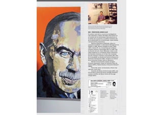 91Esade Informe económico y financiero
BIO · PROFESOR JORDI GALÍ
El profesor Jordi Galí es uno de los investigadores
más relevantes y citados (ISI Highly Cited Author) en
el universo de los economistas, particularmente en
el ámbito de la economía y la política monetaria des-
de la aproximación de la denominada «nueva síntesis
macroeconómica keynesiana».
Nacido en Barcelona (Catalunya), obtuvo la
Licenciatura & Master in International Management de
ESADE en 1985. Becario Fulbright-La Caixa (1985-
1987). Doctor (Ph. D. in Economics) por el Massa-
chusetts Institute of Technology (MIT) en 1989, bajo
la dirección del prof. Olivier Blanchard. Inició su acti-
vidad académica en la Graduate School of Business
de Columbia University y en la New York University.
Ha sido Visiting en distintas universidades (MIT, Yale).
En la actualidad, es director del Centre de Recerca en
Economia Internacional (CREI), situado en el campus
de la Universitat Pompeu Fabra en Barcelona.
Miembro de Econometric Society, European
Economic Association, Center for Economic Policy Re-
search (CEPR) y National Bureau of Economic Research
(NBER).
Premio Rey Jaime I de Economía y Premio Yrjö
Jahnsson, entre otros.
Consultor del Banco Central Europeo (BCE), ase-
sor del Banco Central de Suecia (Sveriges Riksbank)
y asesor científico del Banco Central de Noruega
(Norges Bank).
El prof. Jordi Galí, durante su formación doctoral en el
Massachusetts Institute of Technology (MIT), bajo la
supervisión del prof. Olivier Blanchard
Solicitud de
admisión de
Jordi Galí para
cursar la carrera
de Ciencias
Empresariales
en ESADE
El expediente
académico de
Jordi Galí incluyó
una secuencia
de formación en
Economía
 