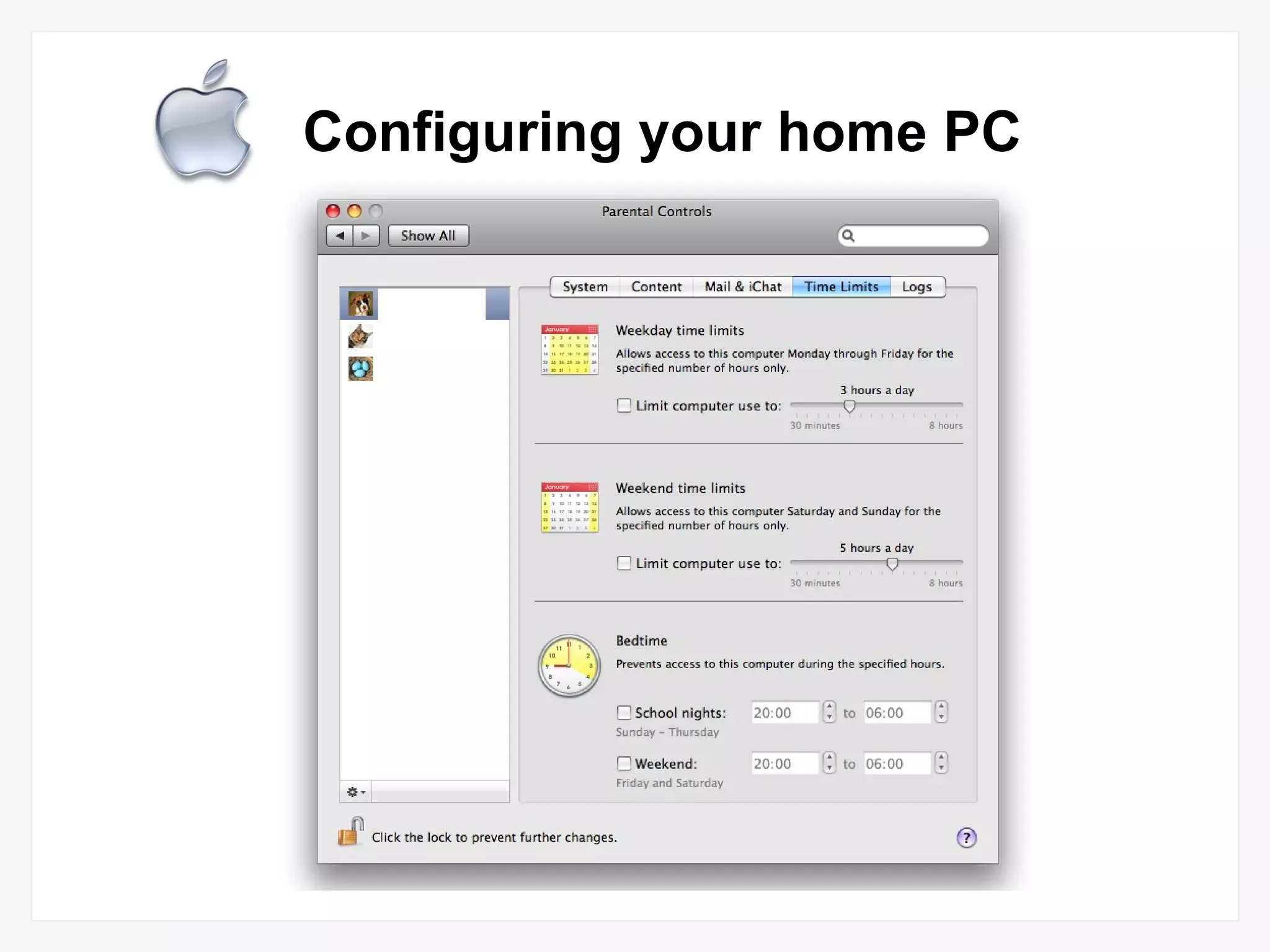 Configuring your home PC 