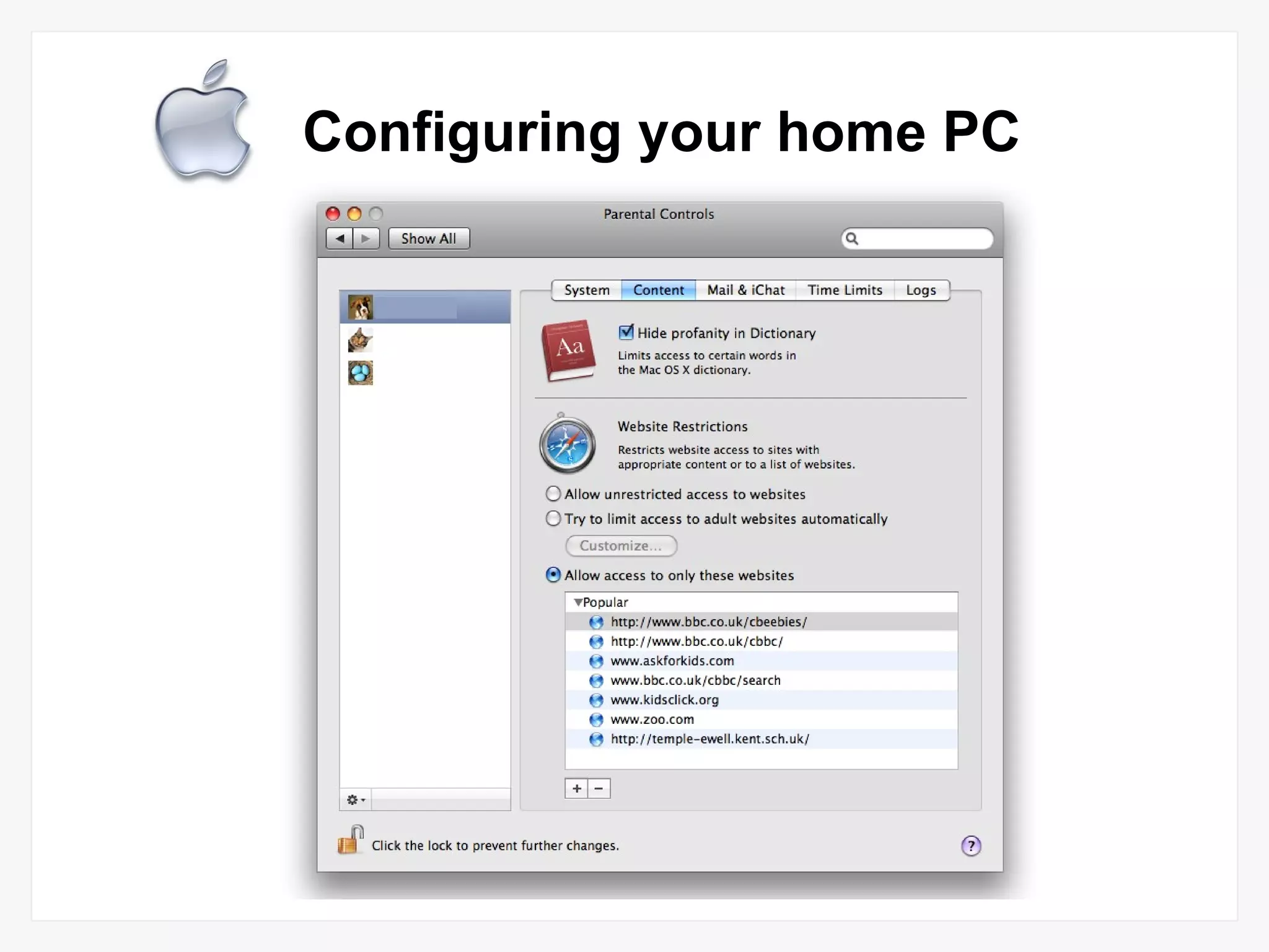 Configuring your home PC 