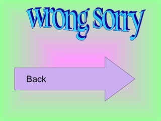 wrong sorry Back  