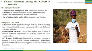 ESA Governing Board April 2021