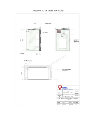 DRAWING NO. 1B: METER BOX DESIGN
 