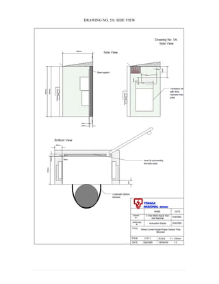 DRAWING NO. 5A: SIDE VIEW
 