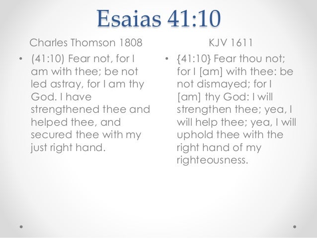 Esaias chapter 41 charles thomson 1808 and kjv with albert barnes 184…