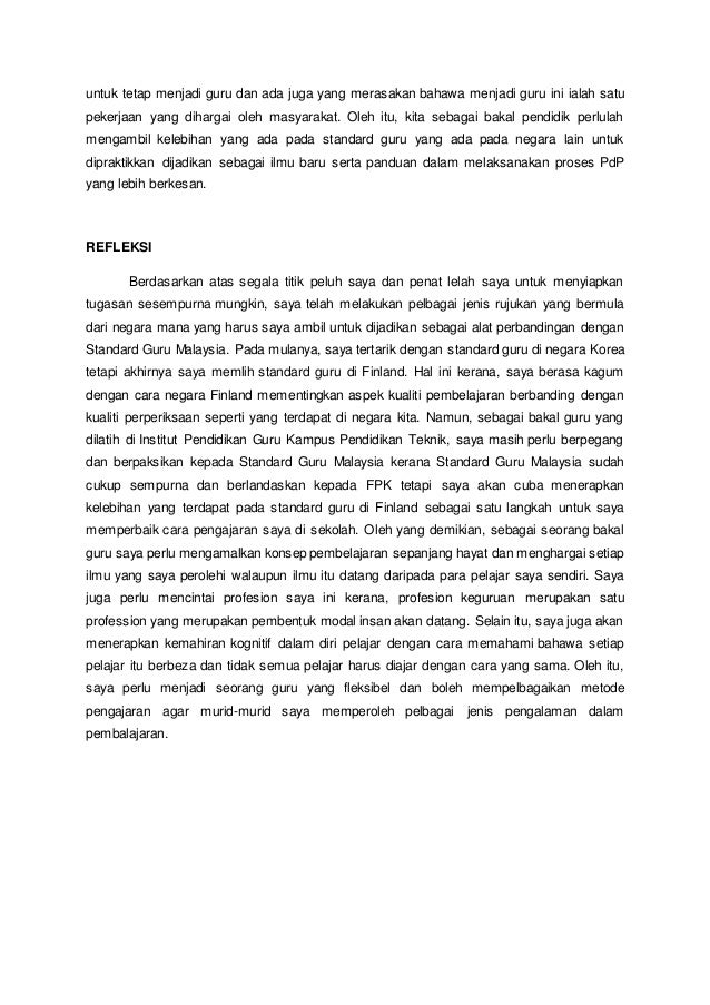 Model Standard Guru Malaysia dan standard guru di Finland