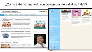 ¿Cómo saber si una web con contenidos de salud es fiable?
 