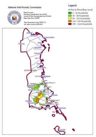 Eastern Samar Flood Areas Map by NAPC
