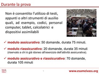 Esame Ivass 2016 Istruzioni Operative