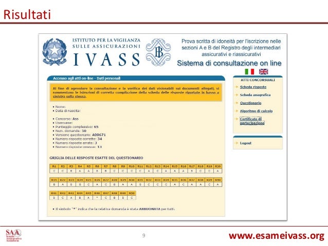 Esame Ivass 2016 Istruzioni Operative
