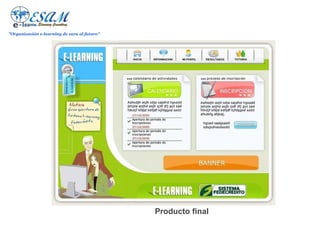 "Organización e-learning de cara al futuro"




                                              Producto final
 